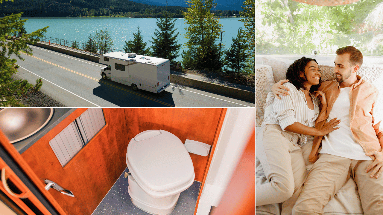 how to clean a camper toilet