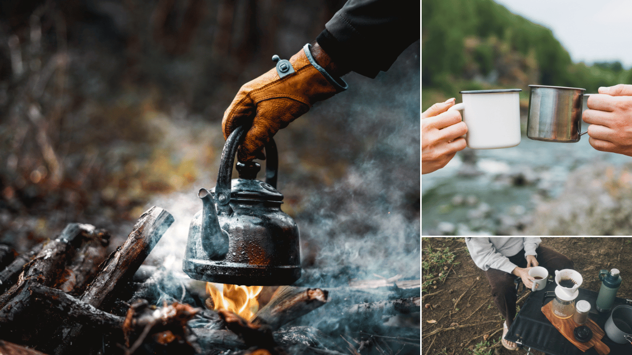 how to make coffee in a camping kettle